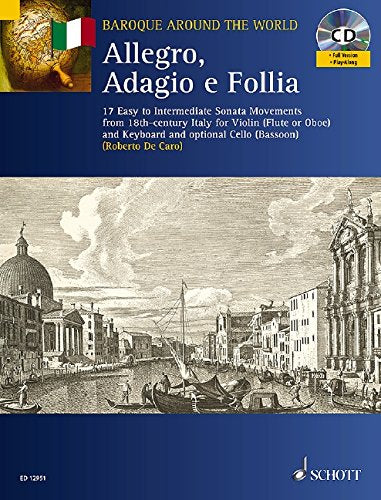 Allegro, Adagio E Follia: For Violin And Keyboard, With Optional Cello,New