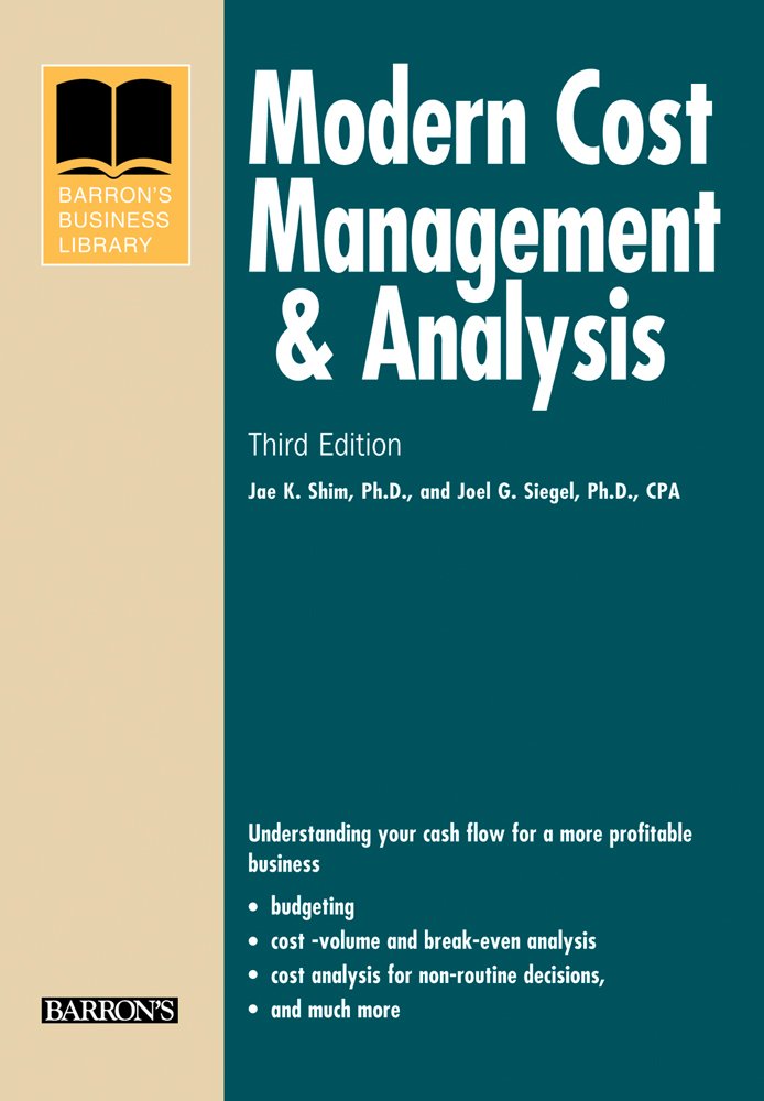 Modern Cost Management & Analysis (Barron's Business Library Series),Used