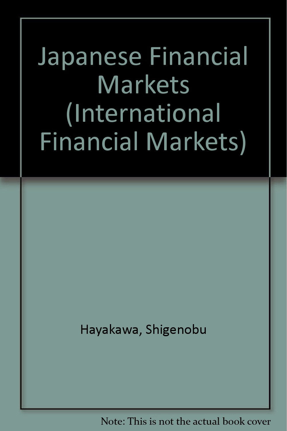 Japanese Financial Markets,Used