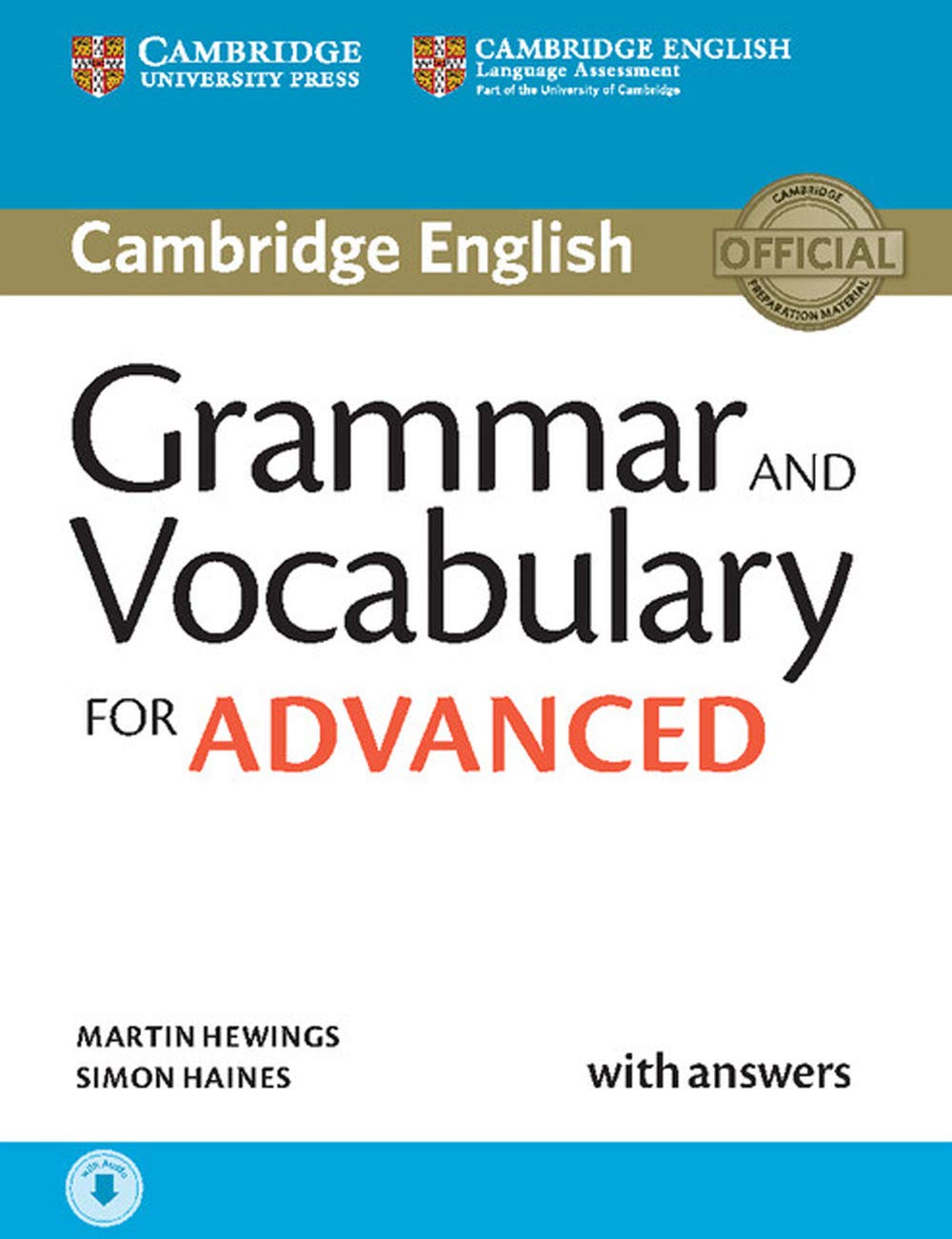 Grammar and Vocabulary for Advanced Book with Answers and Audio: SelfStudy Grammar Reference and Practice (Cambridge Grammar fo,New