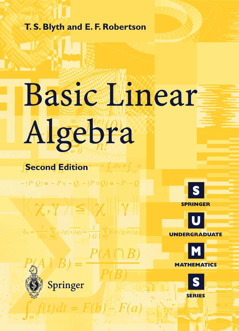 Basic Linear Algebra 2nd Edition,Used