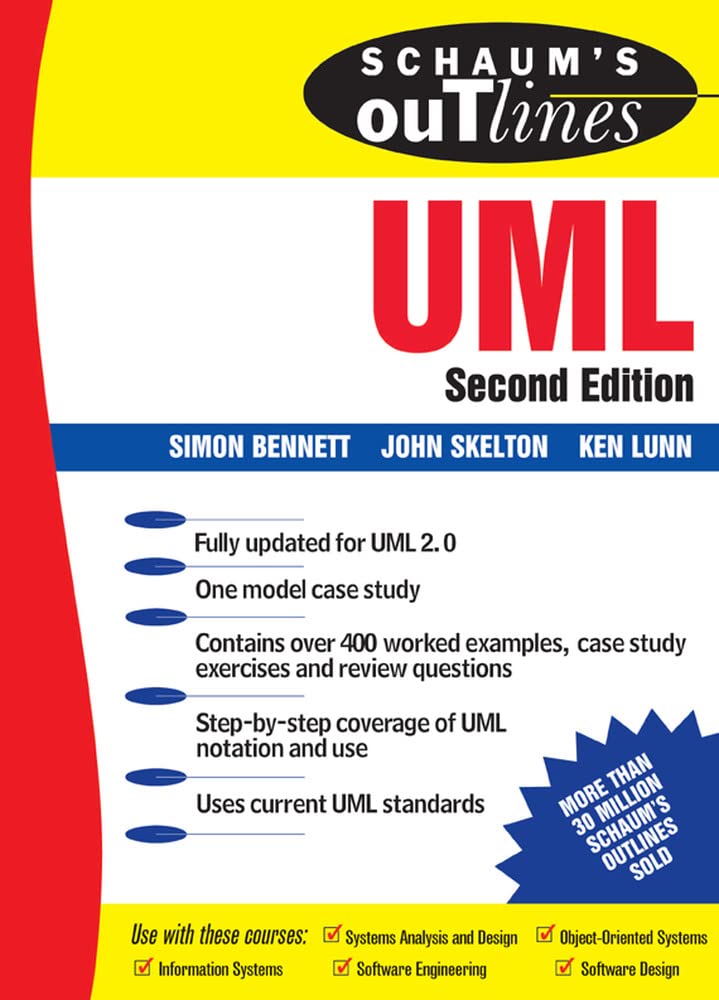 Schaum'S Outline Of Uml (Schaum'S Outline Series),Used