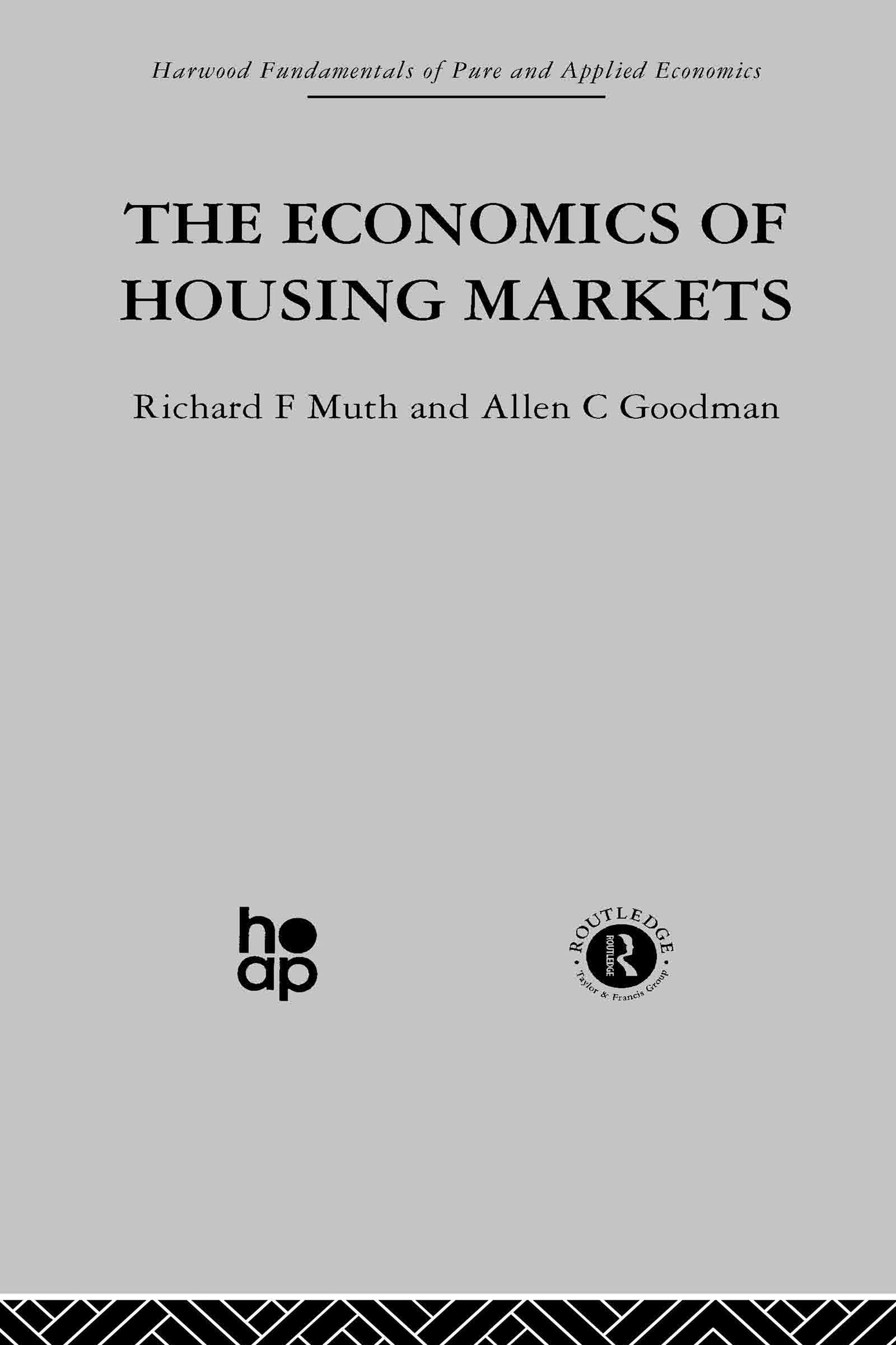 The Economics Of Housing Markets (Fundamentals Of Pure And Applied Economics),Used