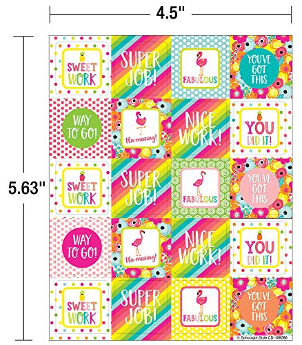 Schoolgirl Style  Simply Stylish Tropical  Motivators Motivational Stickers, 120 Pack,Used