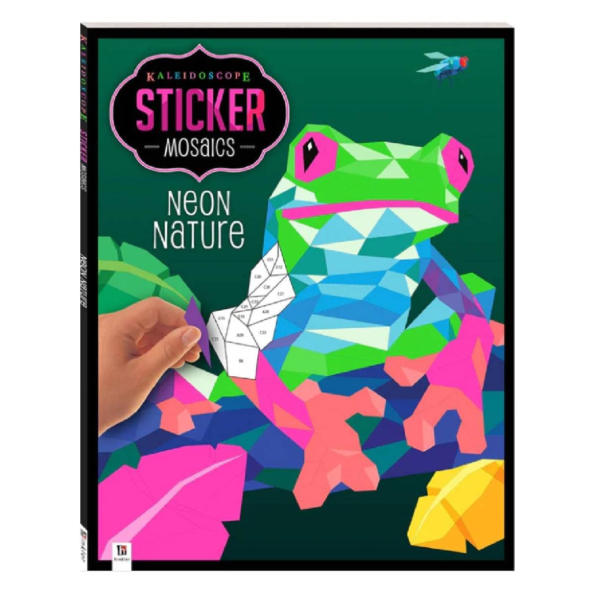 Kaleidoscope Sticker Mosaics Neon Nature  Mosaic Sticker Books for Adults  Colour by Stickers  Sticker by Numbers  Sticker Art  ,Used