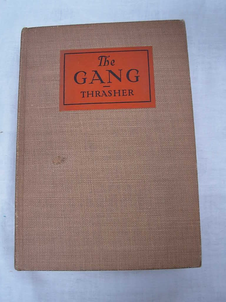 The Gang: A Study Of 1,313 Gangs In Chicago,New