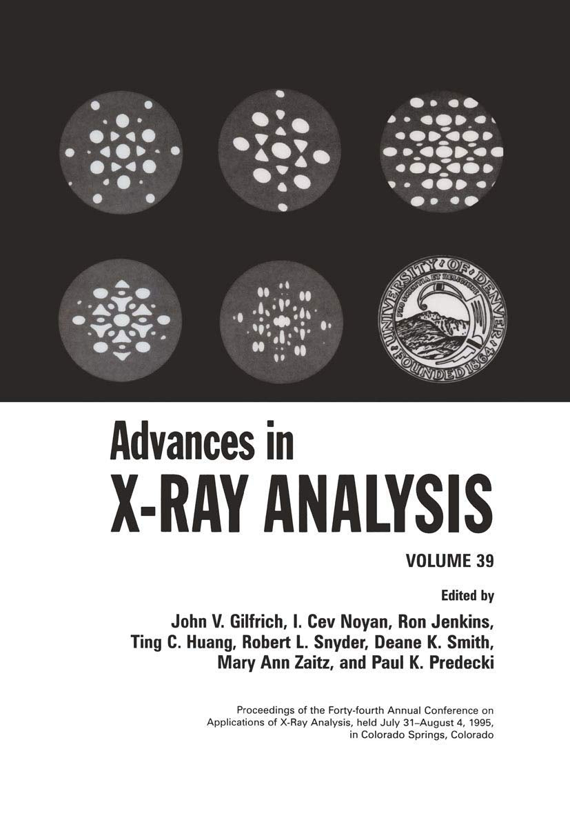 Advances in XRay Analysis, Vol. 39,Used