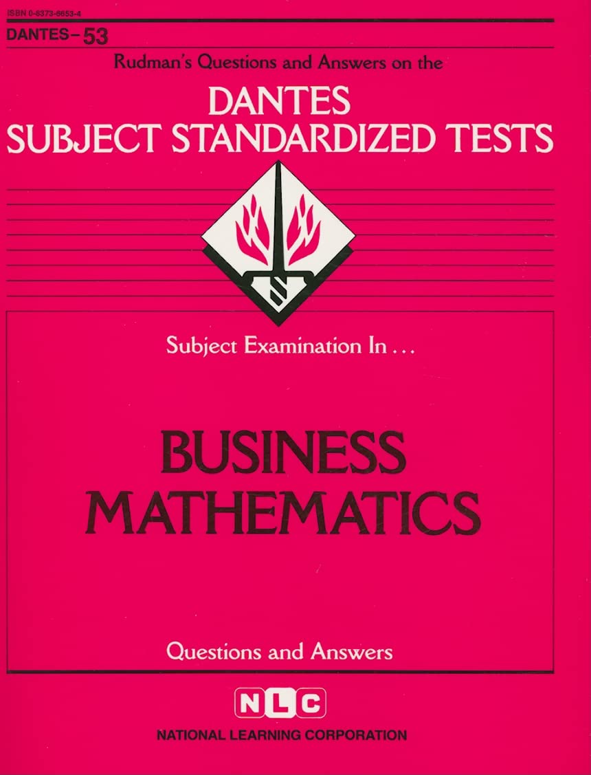 DSST Business Mathematics (Passbooks) (DANTES SUBJECT STANDARDIZED TESTS (DANTES)),Used