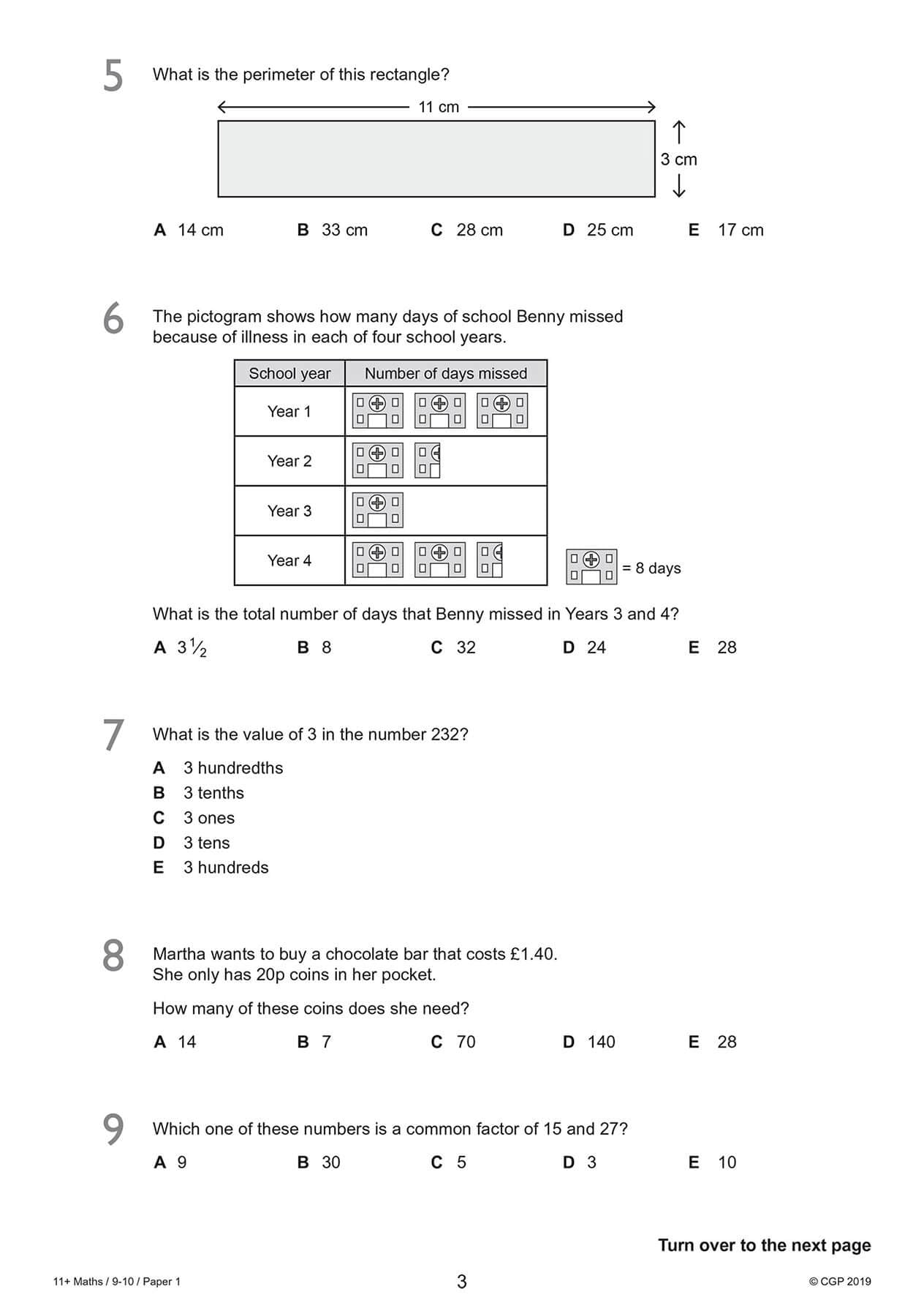 New 11+ GL Maths Practice Papers Ages 910 (with Parents' Guide & Online Edition) (CGP 11+ GL),Used