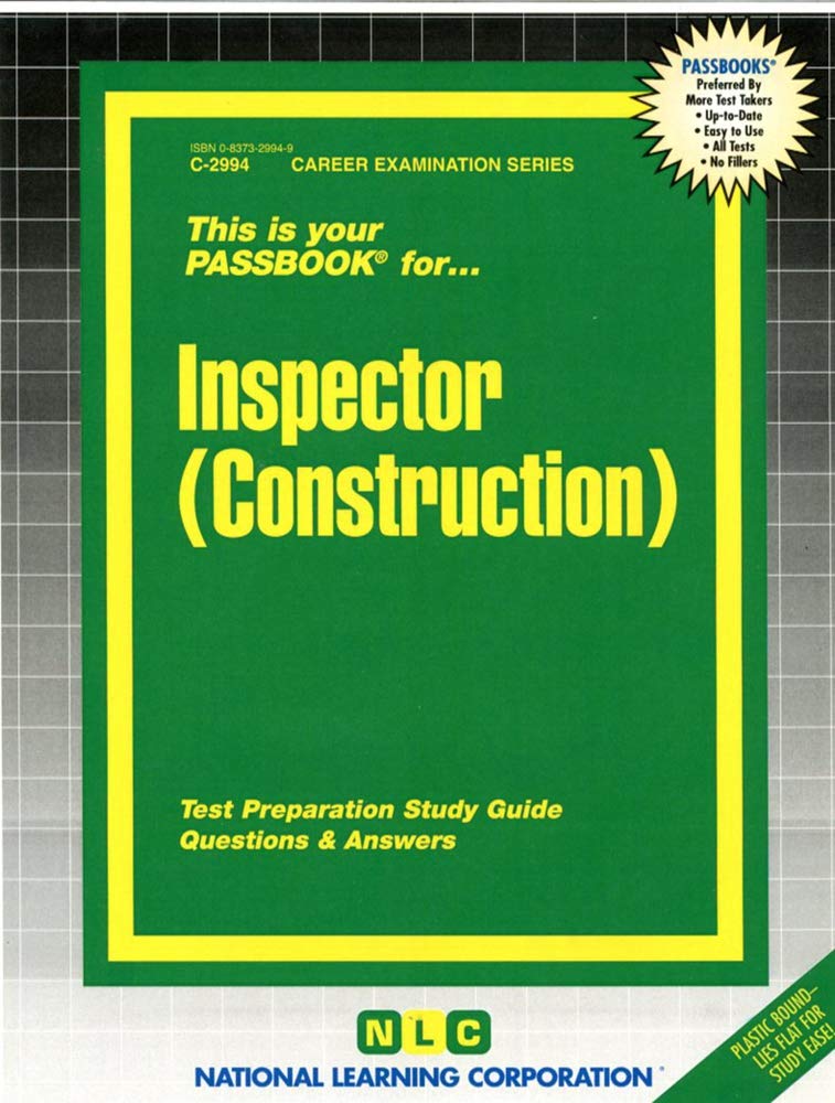 Inspector (Construction) (Career Examination Series),Used