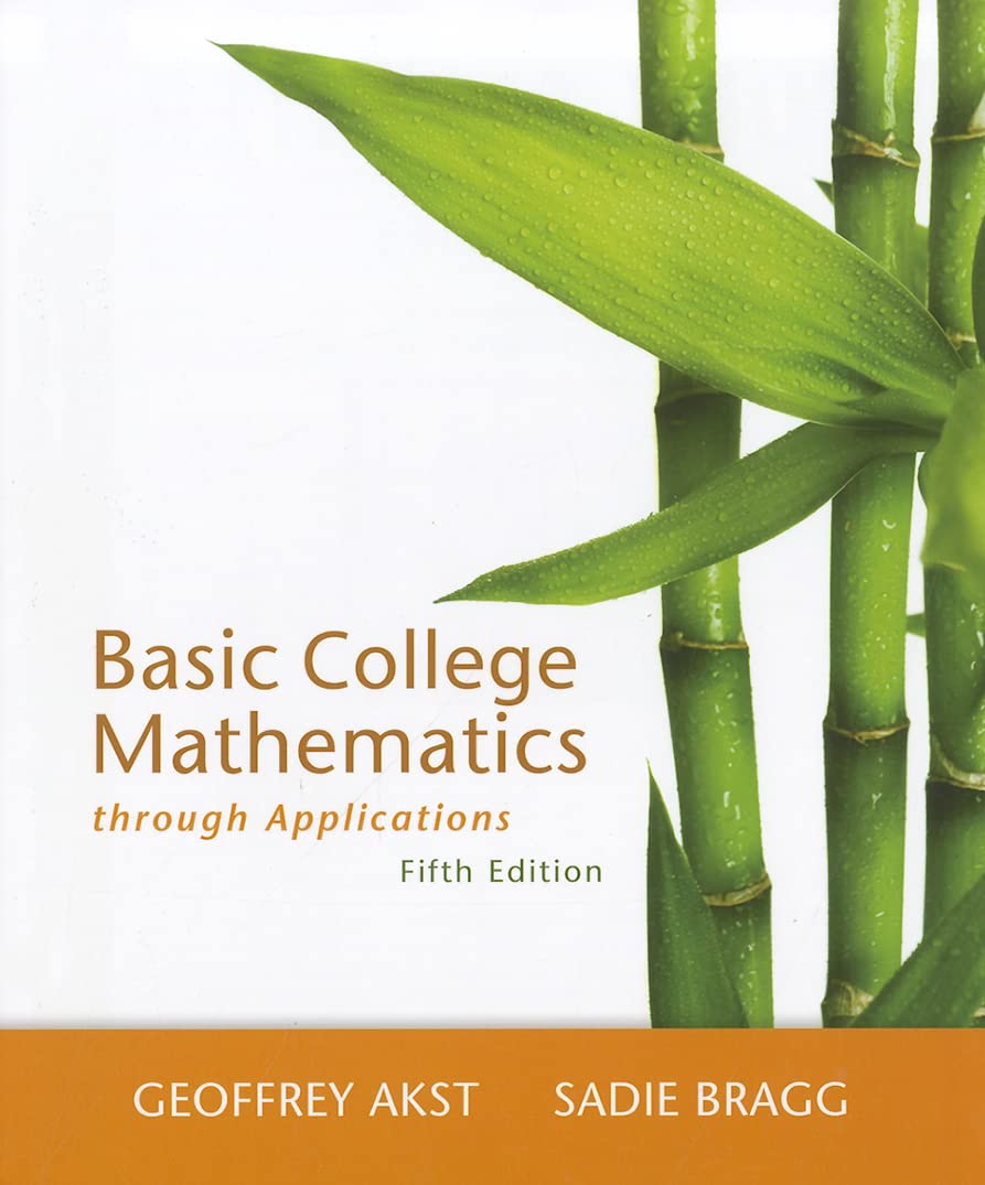 Basic College Mathematics through Applications,Used