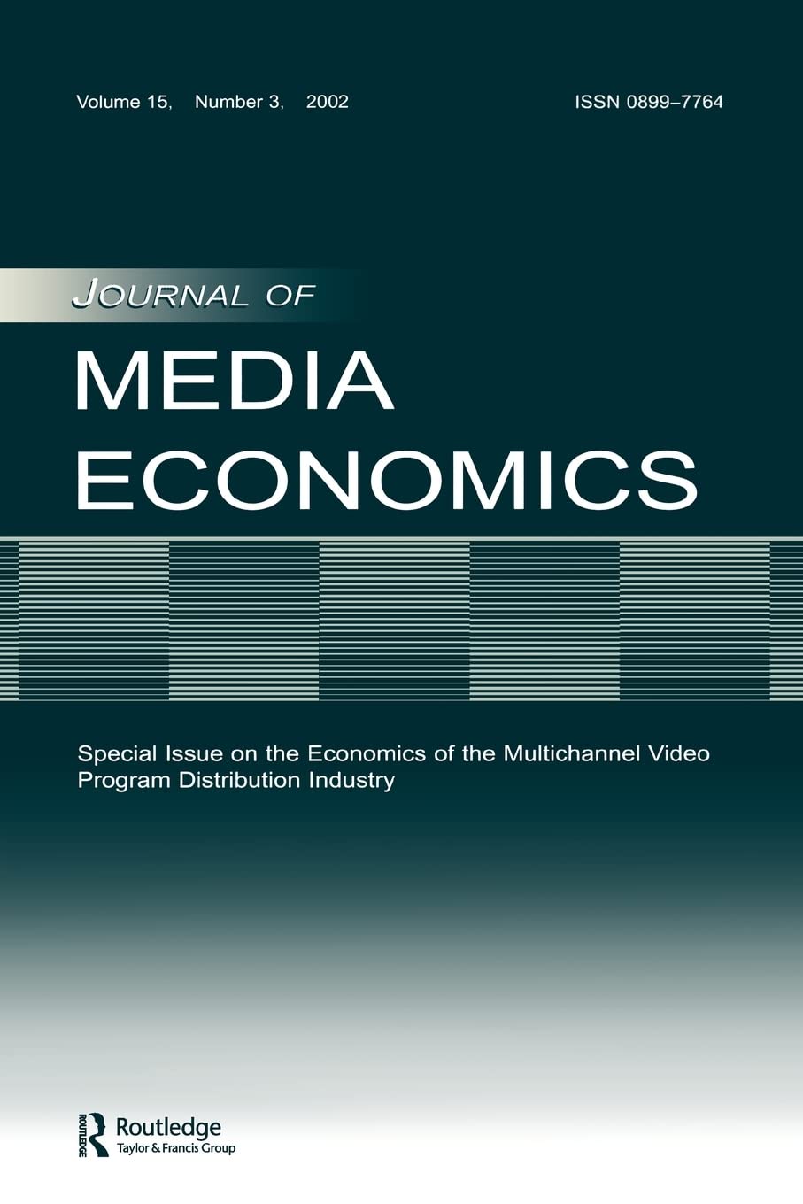 The Economics of the Multichannel Video Program Distribution Industry (Journal of Media Economics, Volume 15, Number 3),Used