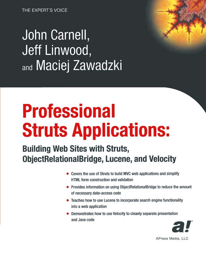 Professional Struts Applications: Building Web Sites with Struts ObjectRelational Bridge, Lucene, and Velocity,Used