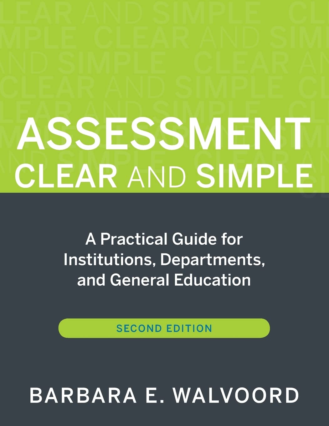 Assessment Clear And Simple: A Practical Guide For Institutions, Departments, And General Education,New
