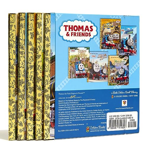 Thomas & Friends Little Golden Book Library (Thomas & Friends): Thomas and the Great Discovery; Hero of the Rails; Misty Island ,Used