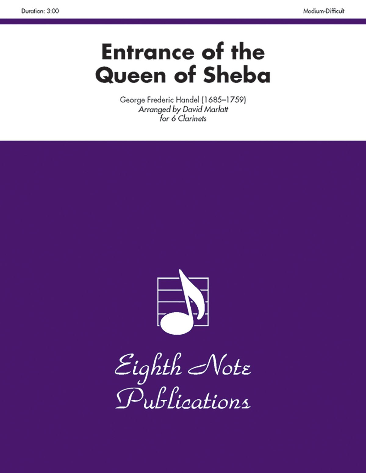 Entrance Of The Queen Of Sheba: Score & Parts (Eighth Note Publications),Used