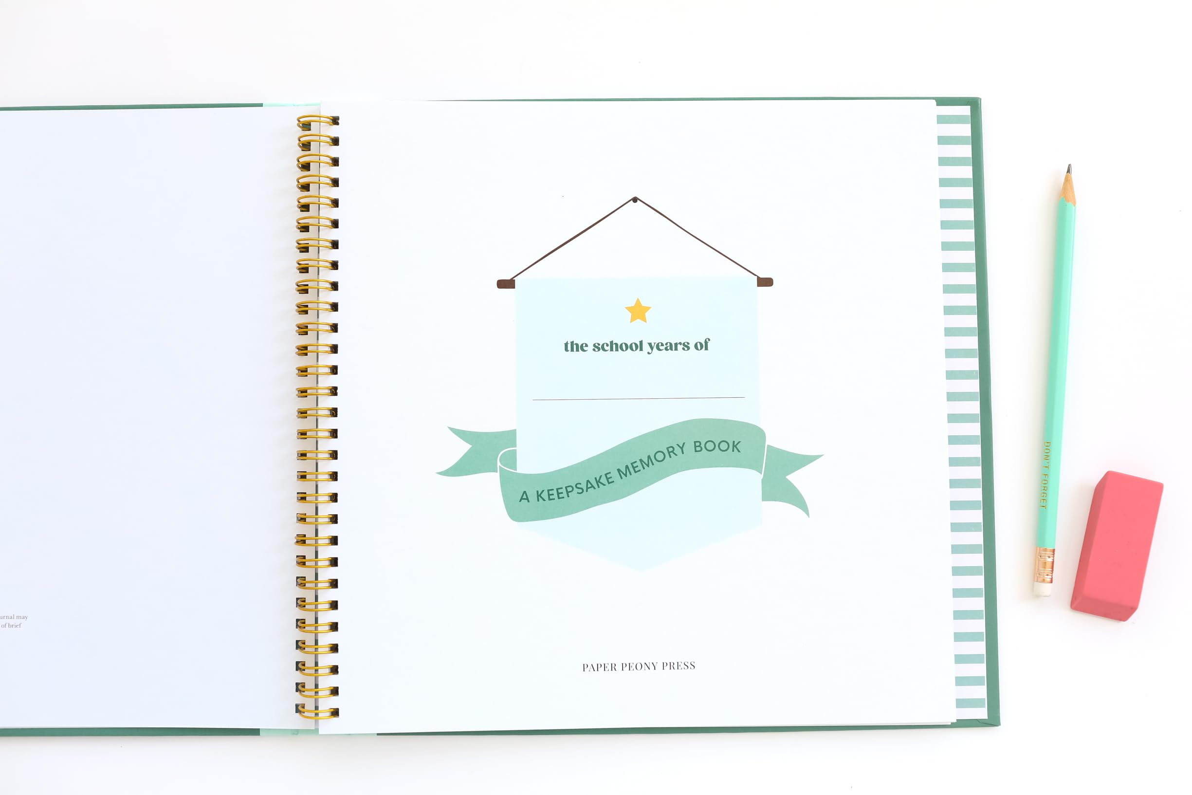 The School Memory Book: A Timeless School Years Memory Book for Preschool 12th Grade Memories, Keepsakes and Cherished Moments,Used