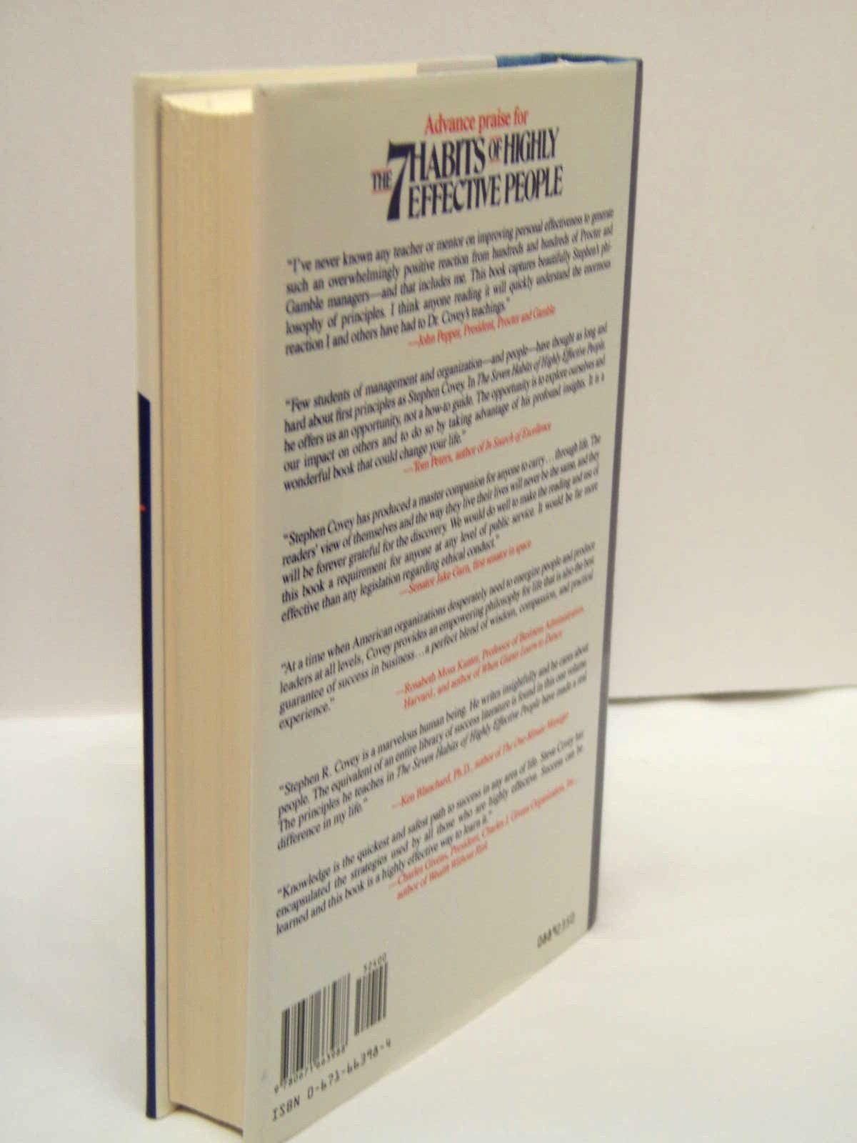 Seven Habits Of Highly Effective People: Restoring The Character Ethic,New