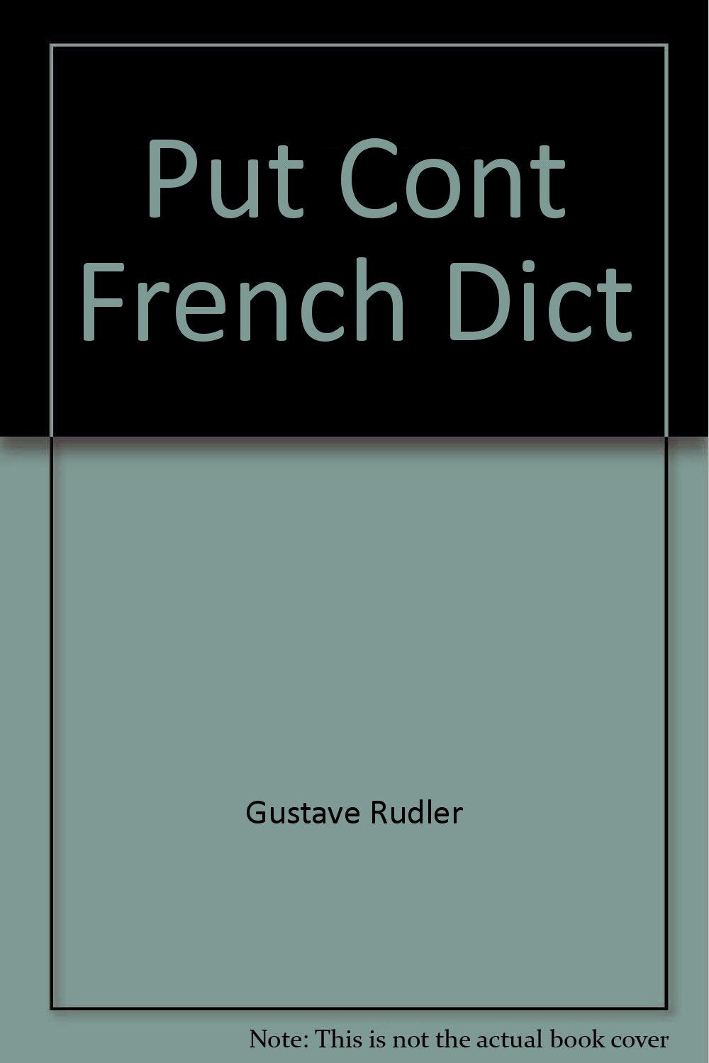 Put Cont French Dict,Used