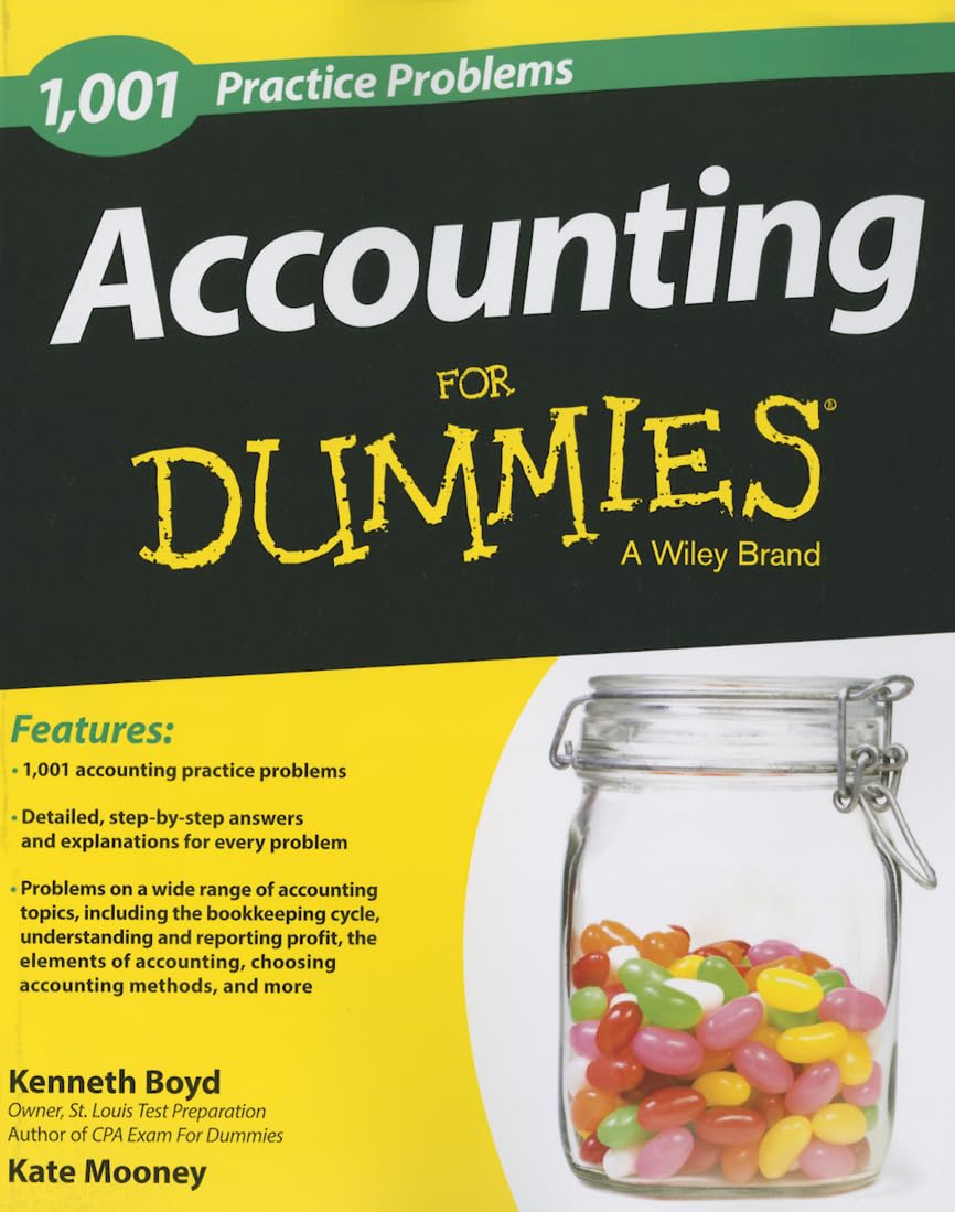 Accounting: 1,001 Practice Problems For Dummies,Used