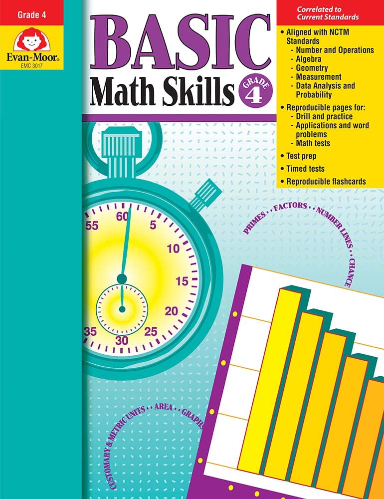 Basic Math Skills, Grade 4,New