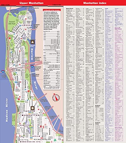 StreetSmart NYC Top 10 Map by VanDam  Laminated pocket size NYC Street & Souvenir Map of Manhattan, NY with 3D Skyline Poster a,Used