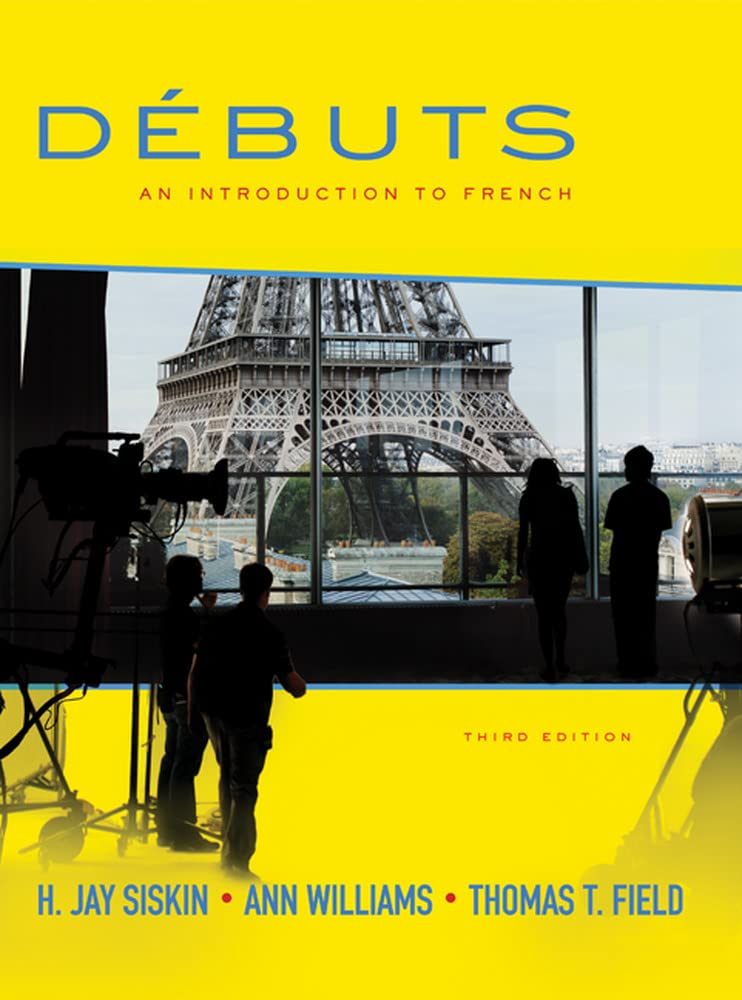 Dbuts: An Introduction to French, 3rd edition,New