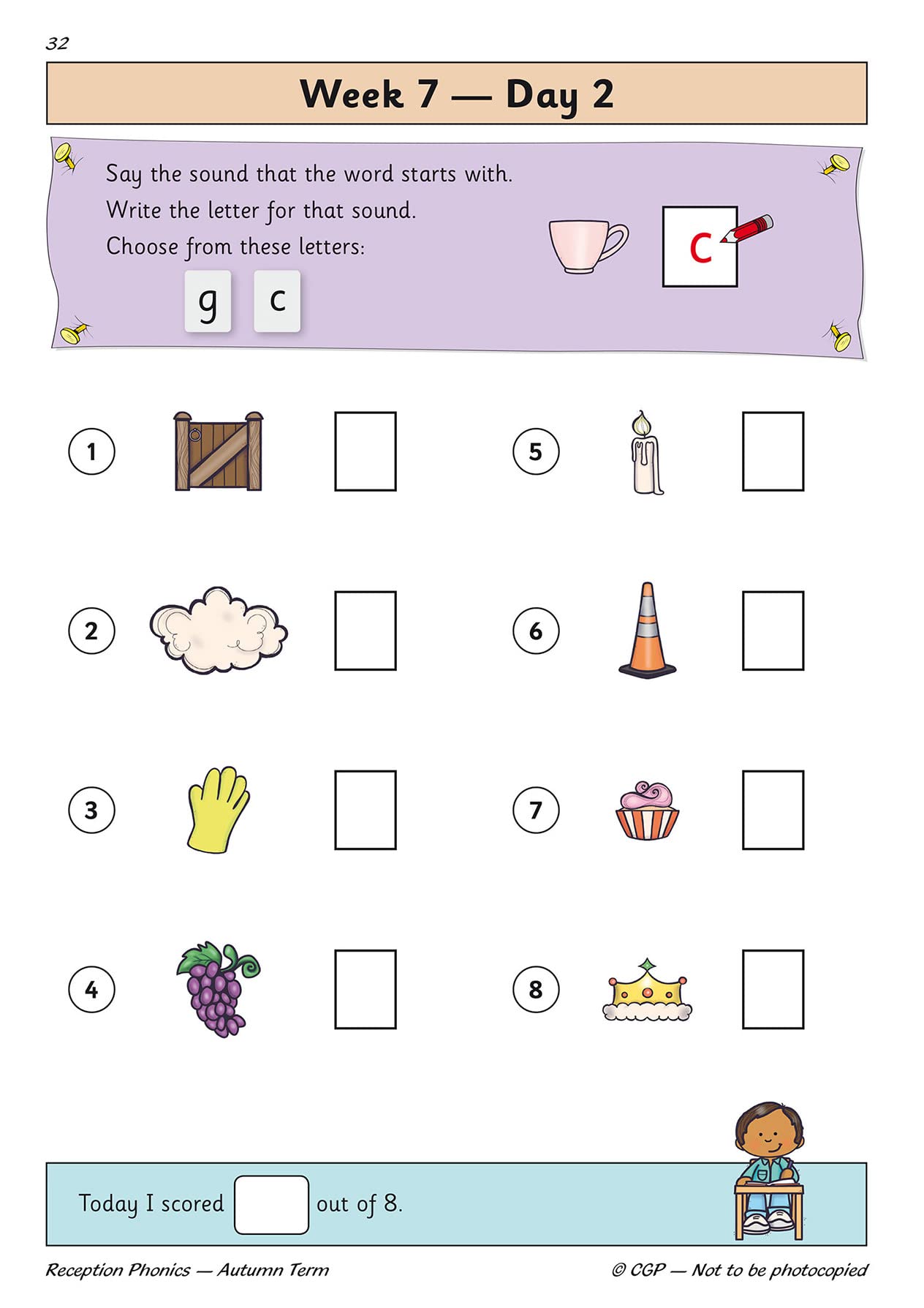 New Phonics Daily Practice Book: Reception Autumn Term: ideal for catching up at home (CGP Primary Phonics),Used