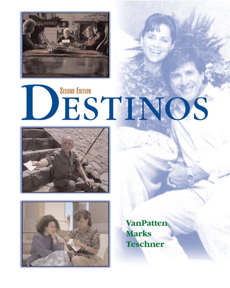 Destinos Student Edition W/Listening Comprehension Audio Cd, 2Nd Edition,New