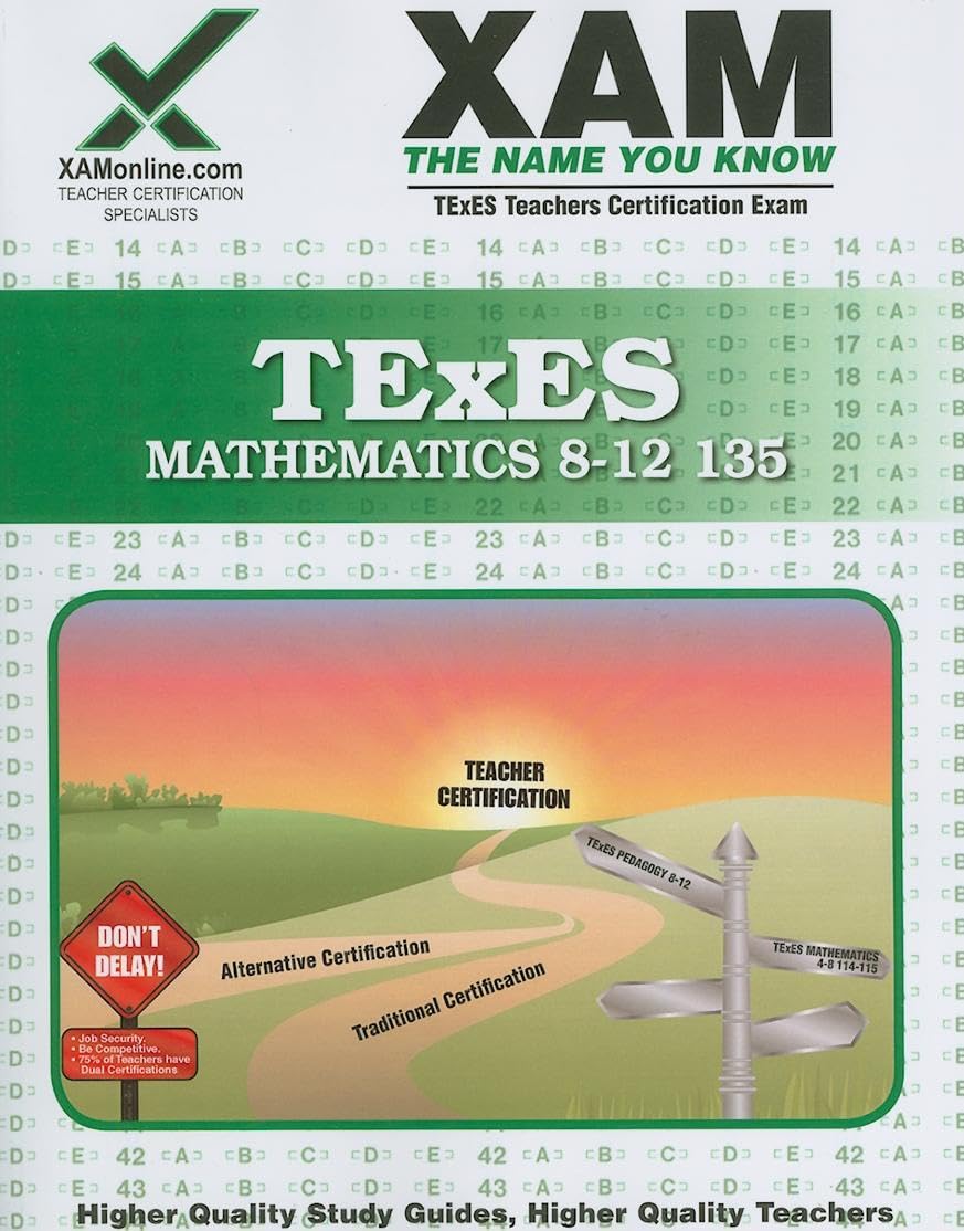 Texes Mathematics 812 135: Teacher Certification Exam (Xam Texes),Used