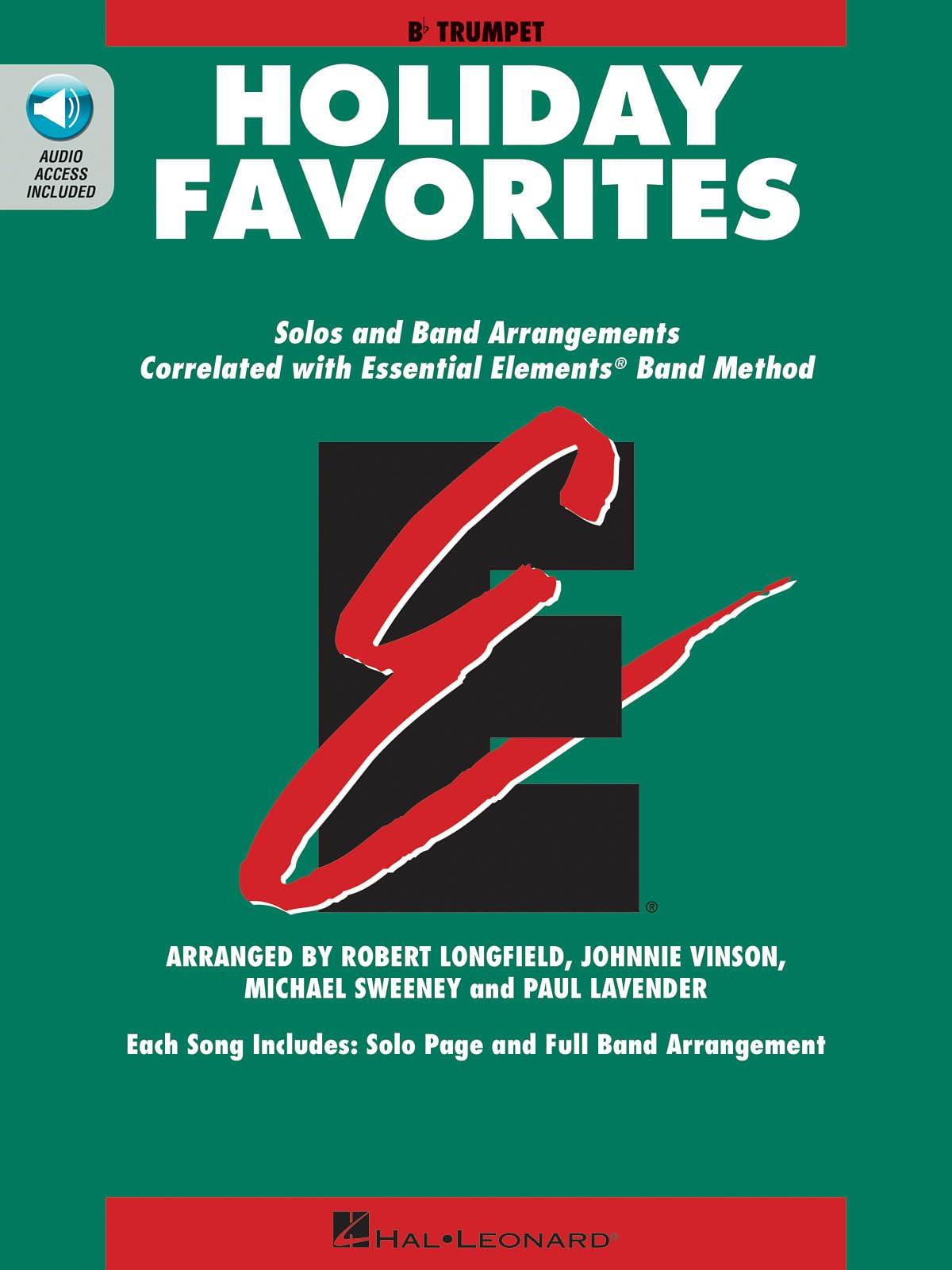 Essential Elements Holiday Favorites: Bb Trumpet Book with Online Audio (Essential Elements Band Method),Used