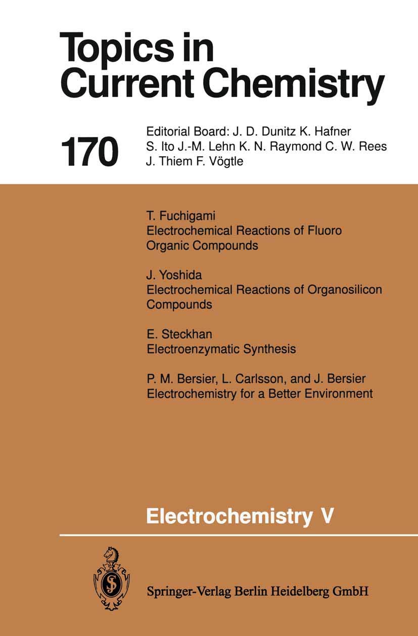 Electrochemistry V (Topics in Current Chemistry, 170),Used