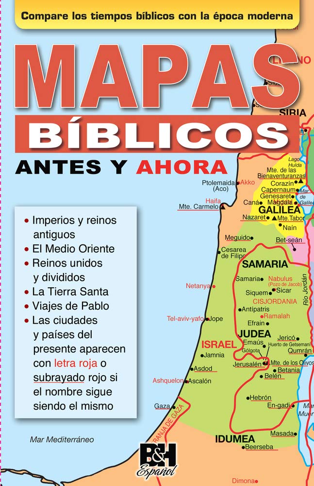 Mapas biblicos antes y ahora (Coleccion Temas de Fe) (Spanish Edition),Used