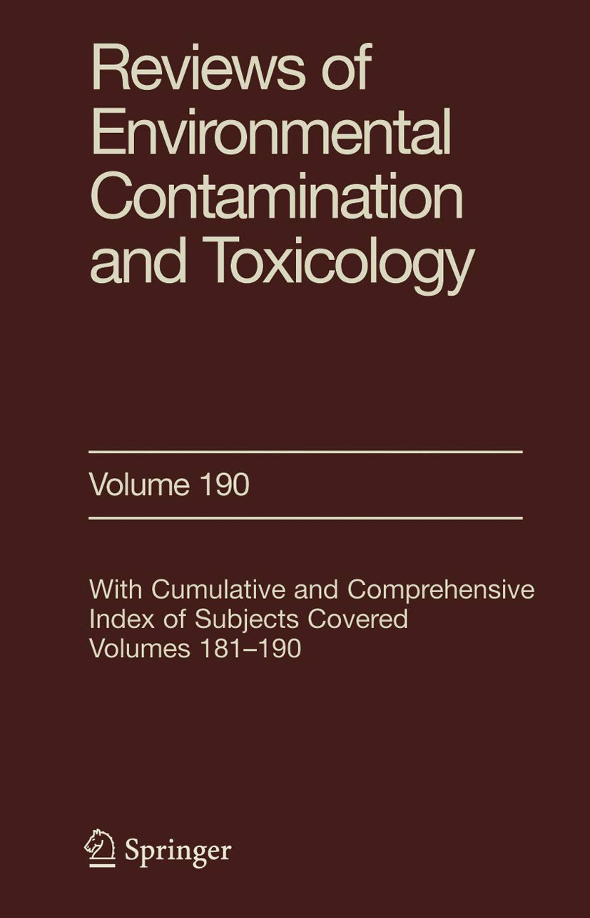 Reviews Of Environmental Contamination And Toxicology 190