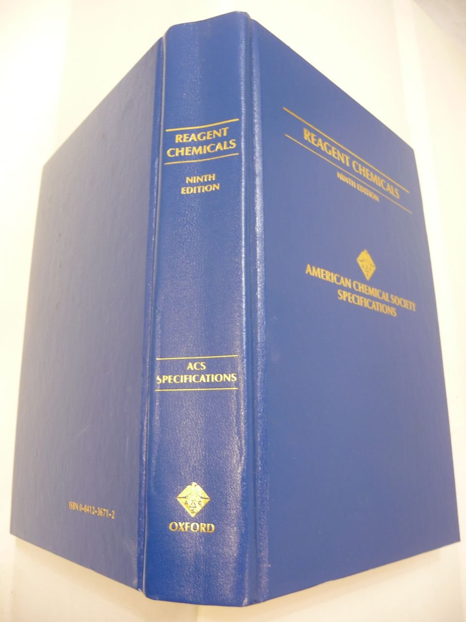 Reagent Chemicals: American Chemical Society Specifications, Official From January 1, 2000,Used