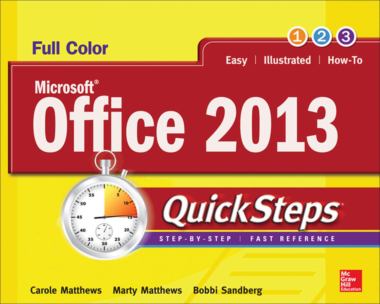 Microsoft Office 2013 QuickSteps,Used
