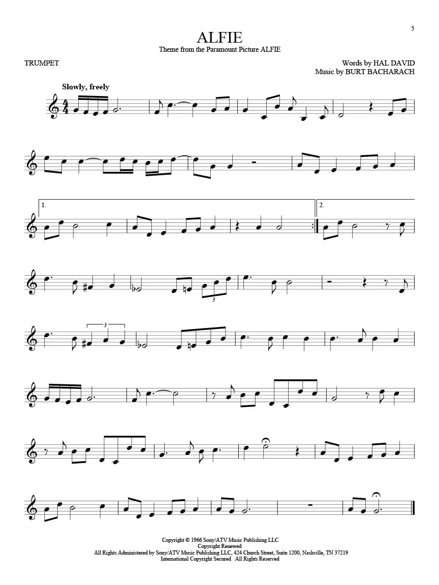 101 Movie Hits: 101 Movie Hits for Trumpet,Used