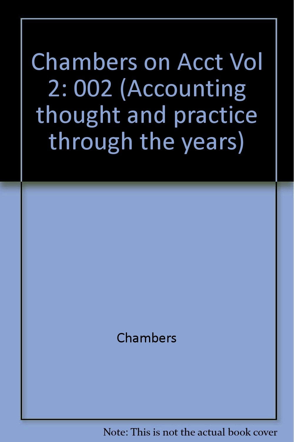 Chambers On Acct Vol 2,Used