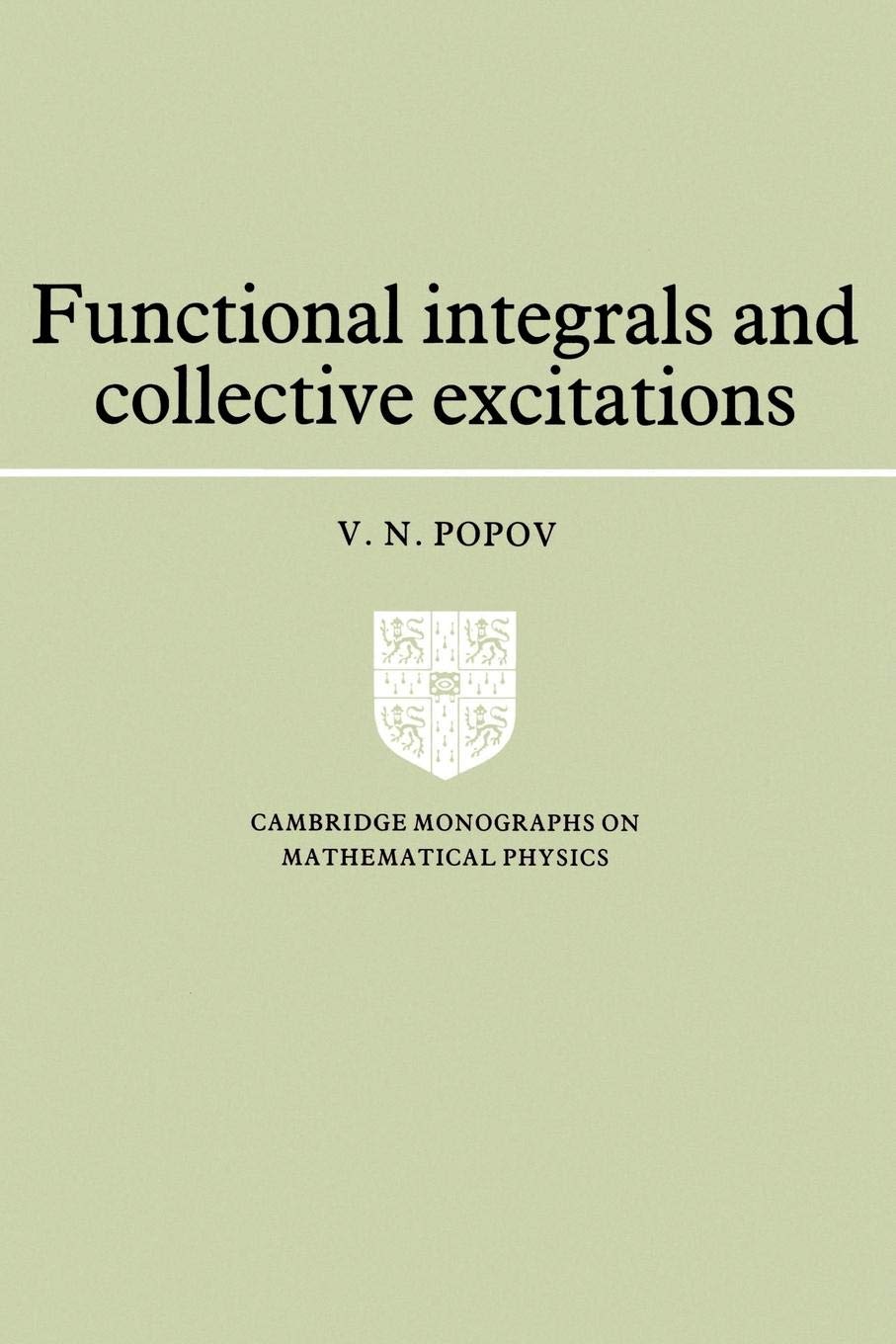 Functional Integrals and Collective Excitations (Cambridge Monographs on Mathematical Physics),Used