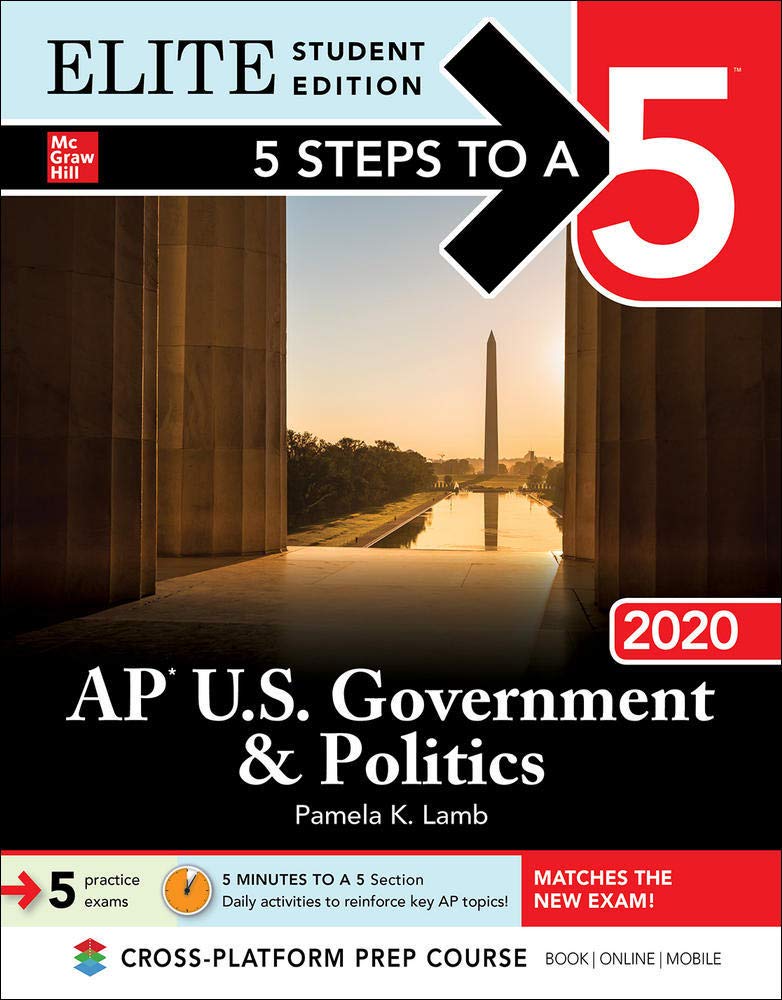 5 Steps to a 5: AP U.S. Government & Politics 2020 Elite Student Edition,Used