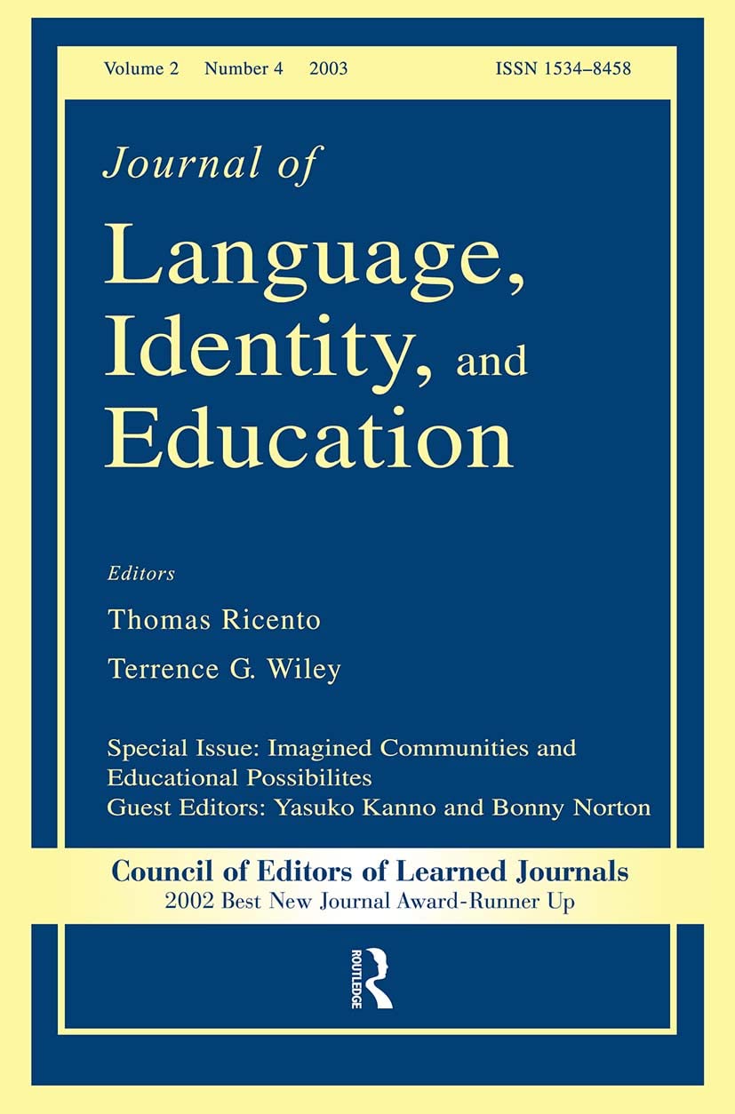 Imagined Communities And Educational Possibilities (Journal Of Language, Identity, And Education, Volume 2, Number 4, 2003),Used