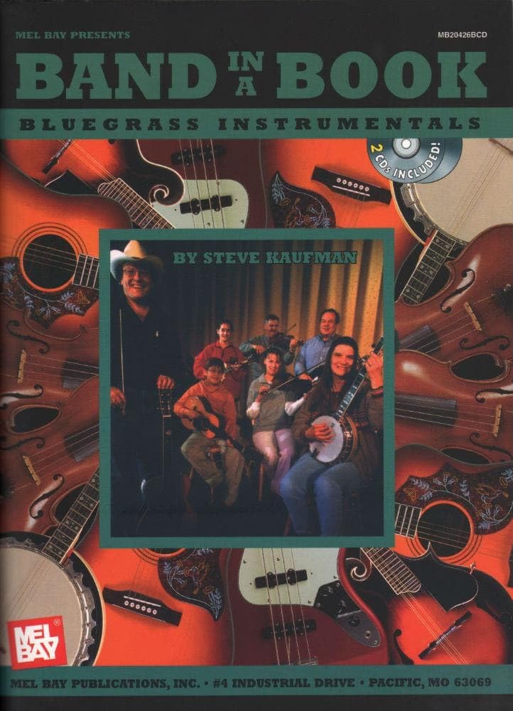 Mel Bay Band In A Book: Bluegrass Instrumentals Book/2CD,Used
