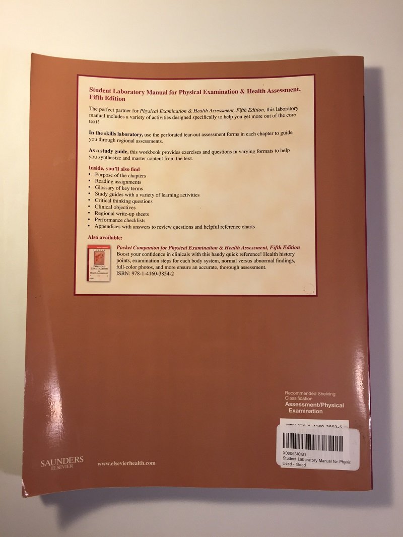 Student Laboratory Manual for Physical Examination & Health Assessment,Used