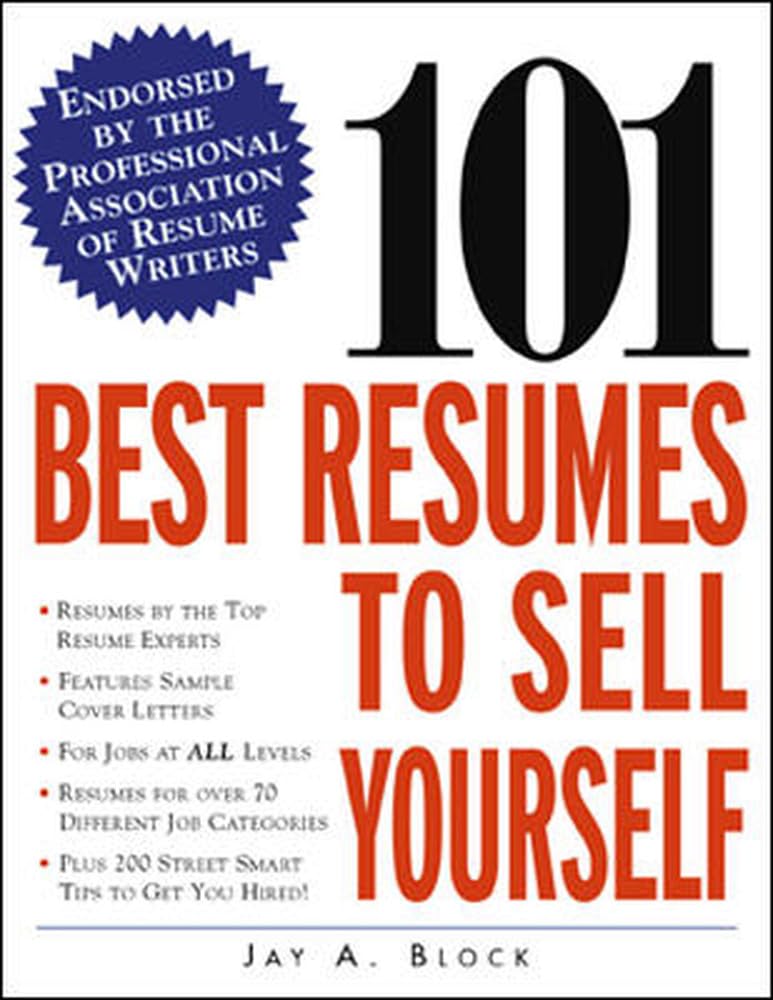 101 Best Resumes to Sell Yourself,Used