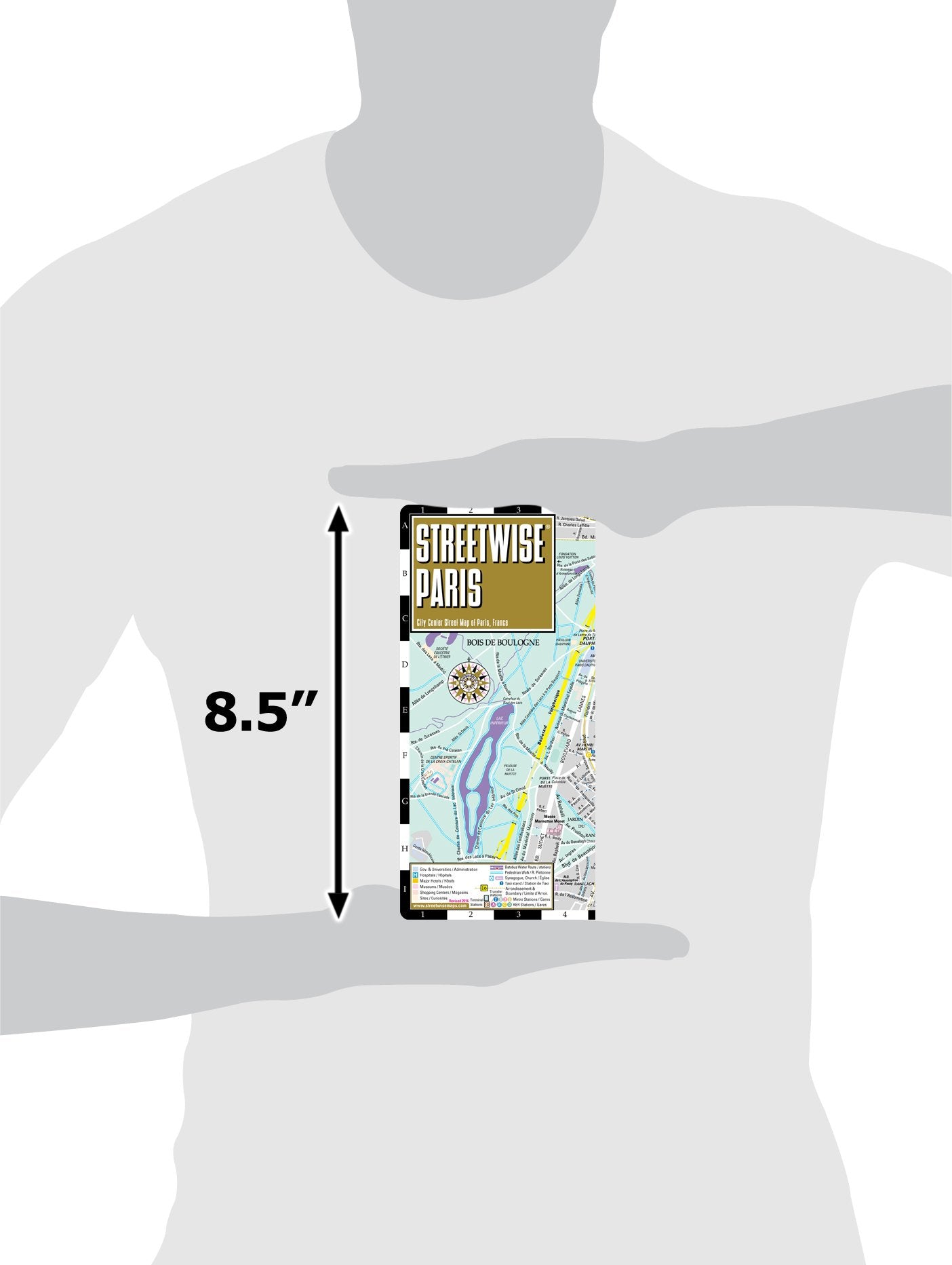 Streetwise Paris Map Laminated City Center Street Map Of Paris, France,Used