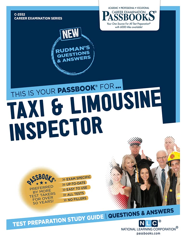 Taxi and Limousine Inspector (C2552): Passbooks Study Guide (Career Examination Series),Used