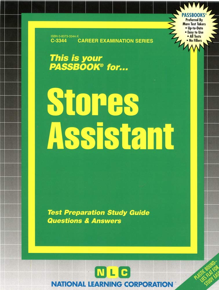 Stores Assistant(Passbooks) (Career Examination Series),New
