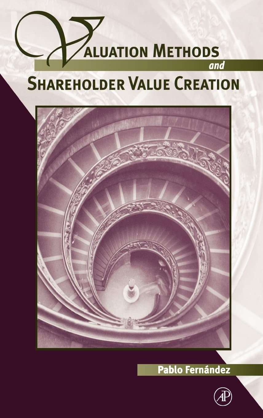 Valuation Methods and Shareholder Value Creation,Used