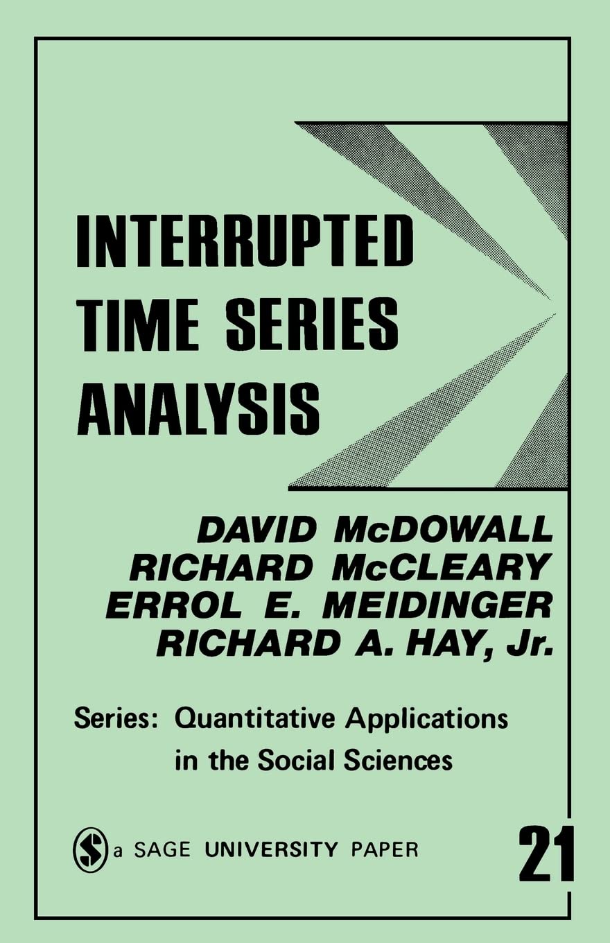 Interrupted Time Series Analysis (Quantitative Applications In The Social Sciences),New