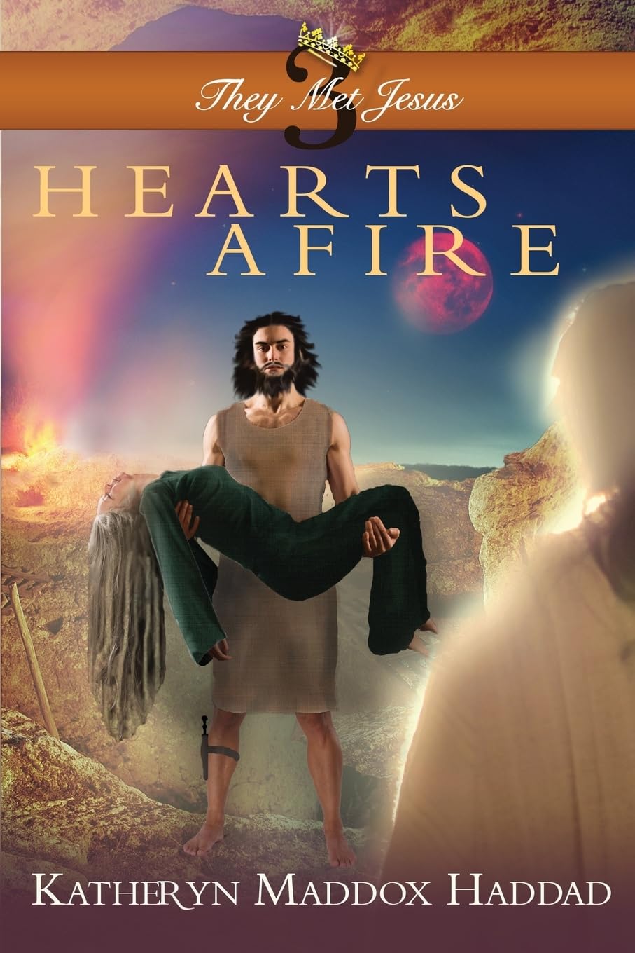 Hearts Afire: Large Print (They Met Jesus),Used